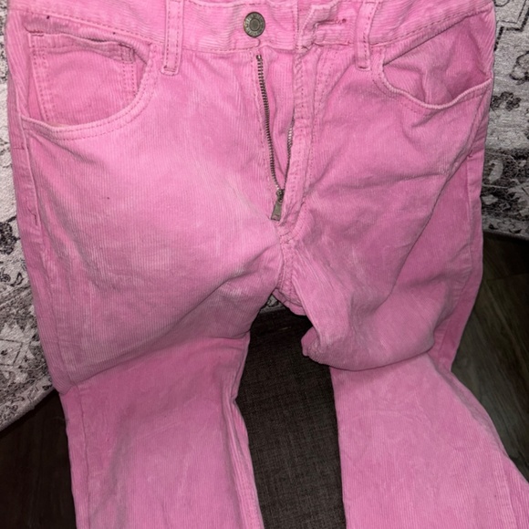 Brandy Melville BubbleGum Pink Corduroy Pants - Picture 2 of 4
